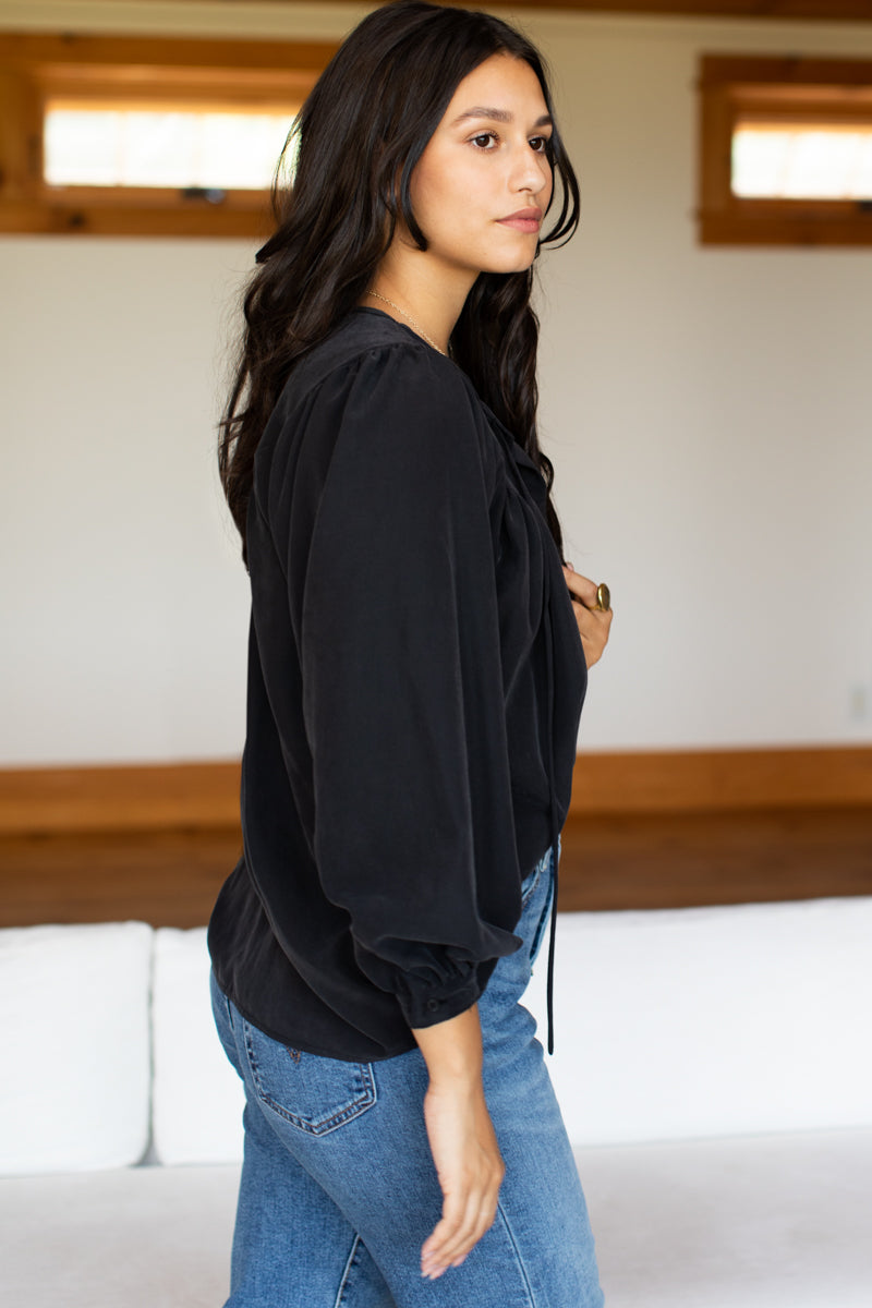 Poet Blouse - Black