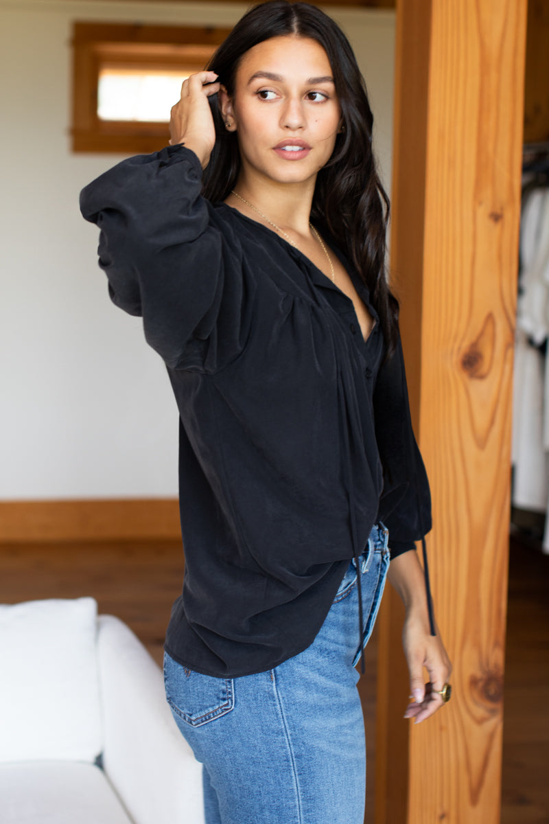 Poet Blouse - Black