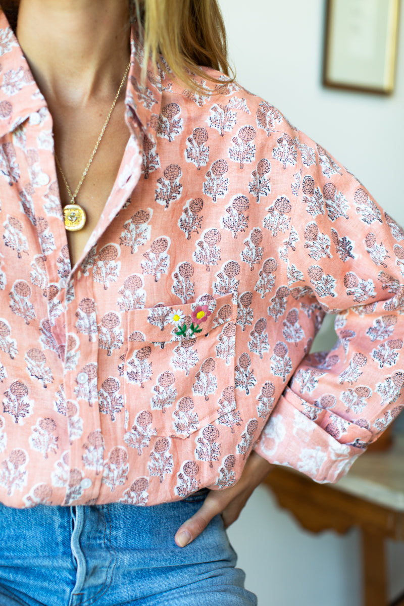 Ryan Shirt - Little Marigolds Apple Organic