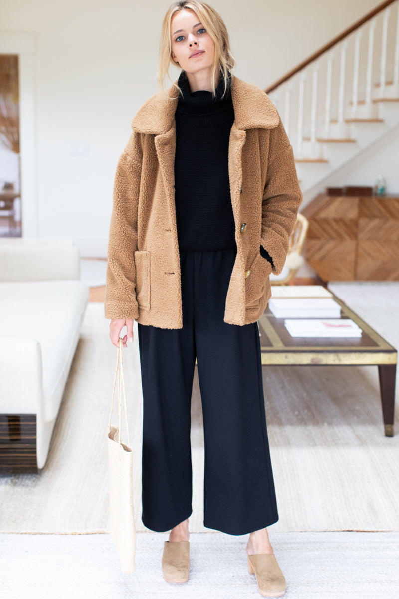 Wide Leg Pant - Black Ponte