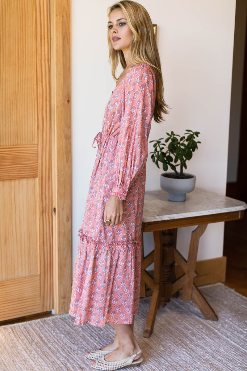Lucy Long Sleeve Dress - Little Marigolds Apple Organic