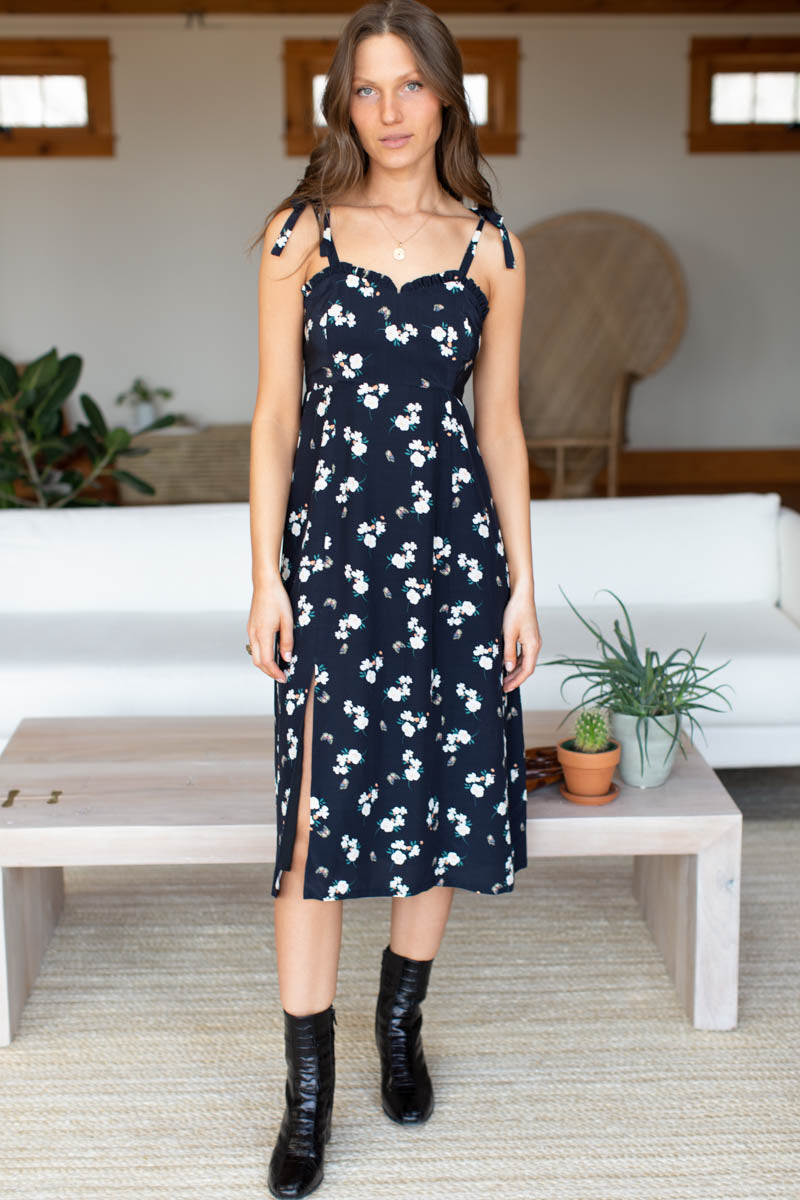 Rosalia Dress - Butterflies Maritime