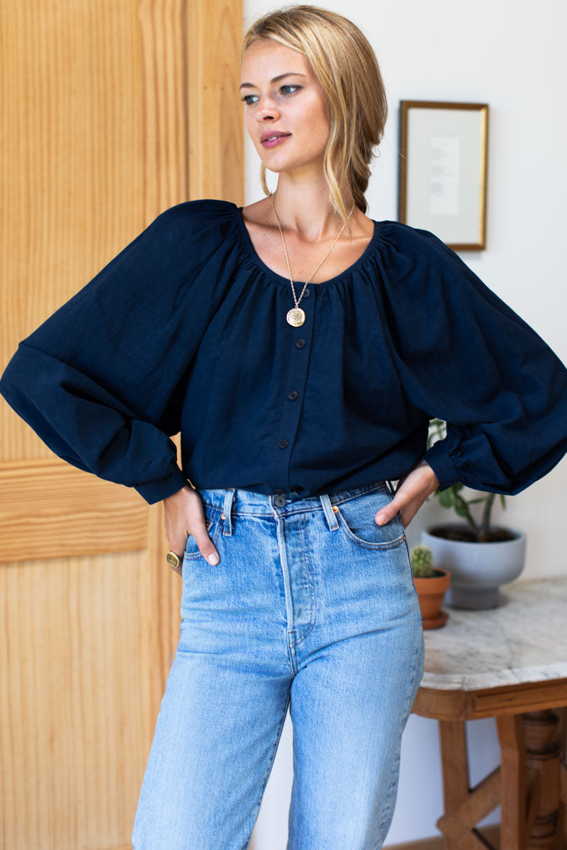 Frances Blouse - Maritime Linen