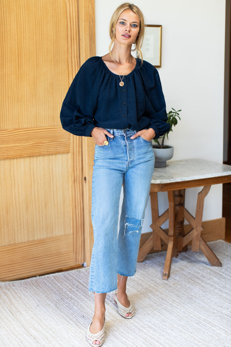 Frances Blouse - Maritime Linen