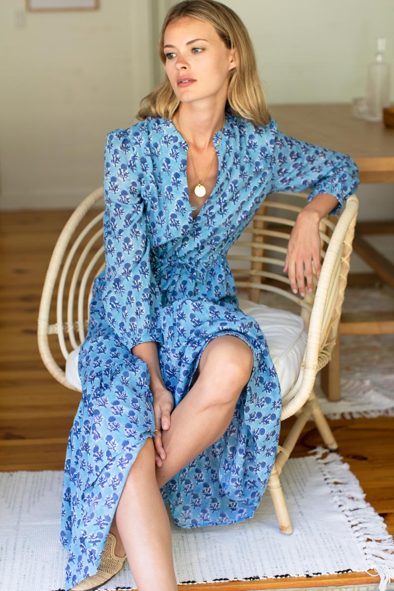Frances Dress 2 - Little Marigolds Danube Organic