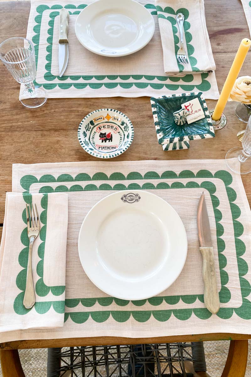 Fete Linen Placemat - Kashmir