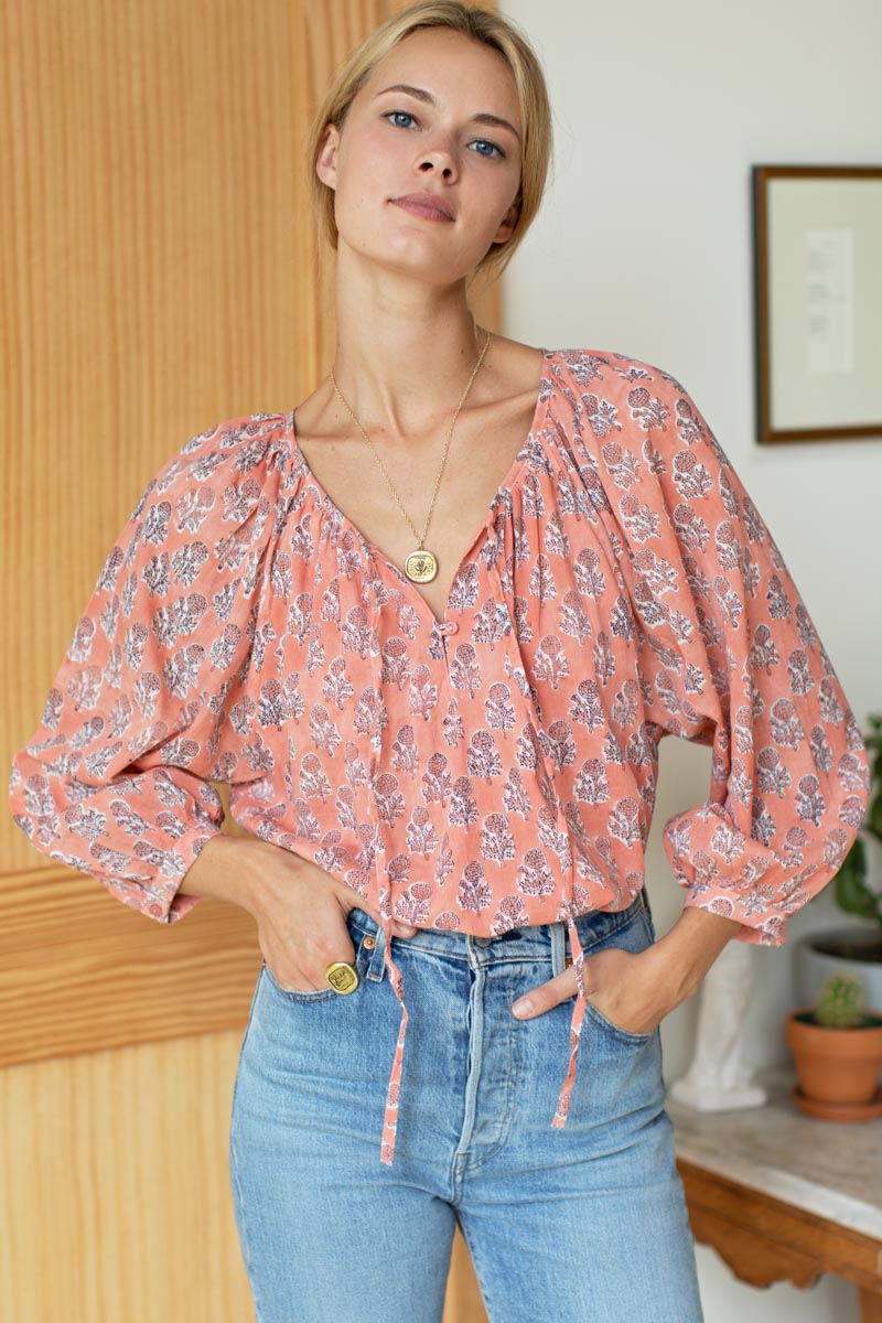 Lucy Blouse - Little Marigolds Apple Organic