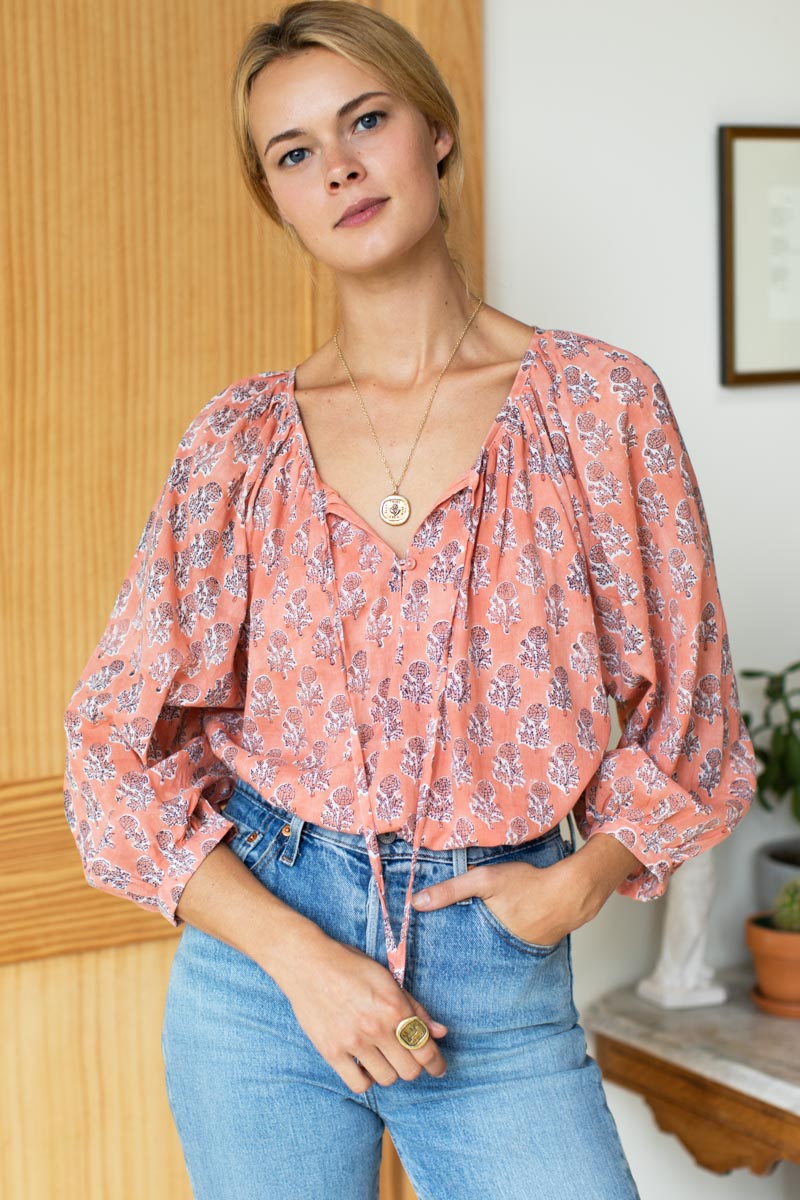 Lucy Blouse - Little Marigolds Apple Organic