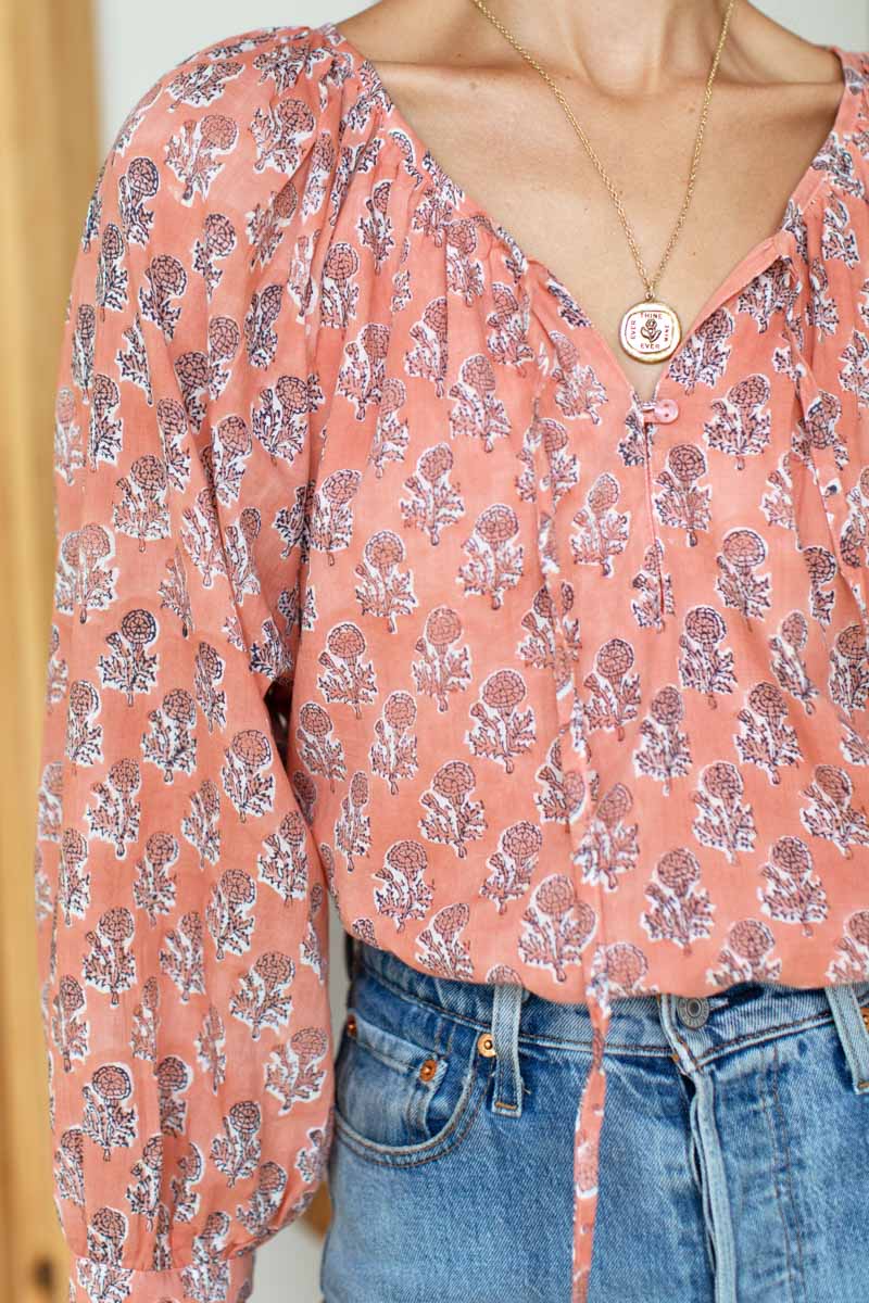 Lucy Blouse - Little Marigolds Apple Organic