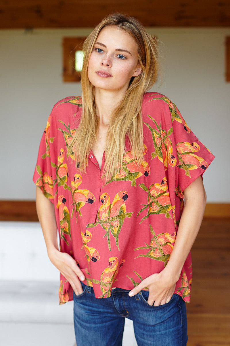 India Shirt - Rose Fred Parrot