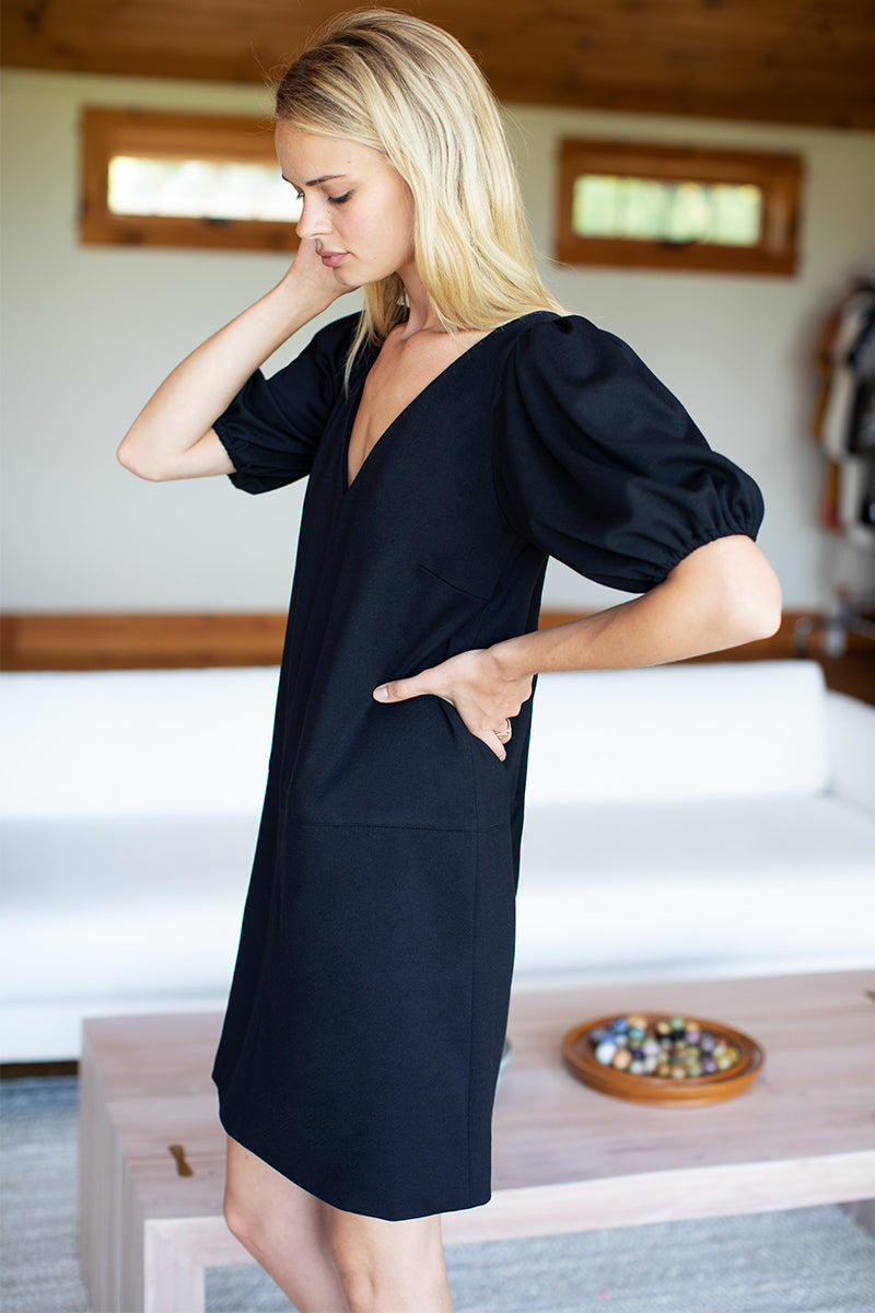 Elle Dress - Black Ponte