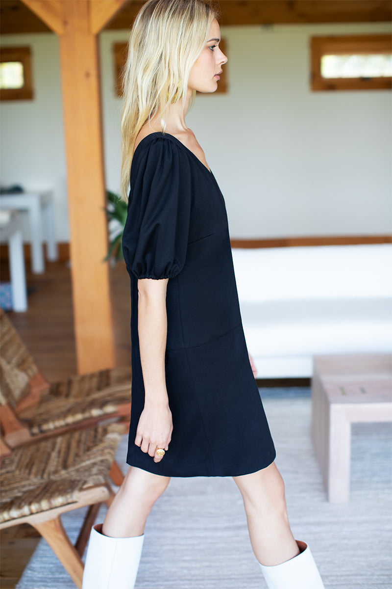 Elle Dress - Black Ponte