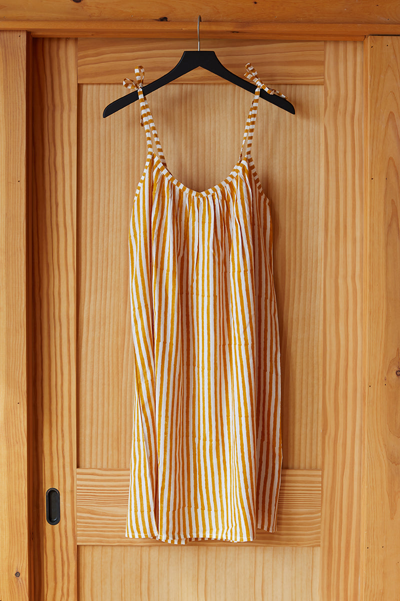 Mae Sundress - Marigold Stripe