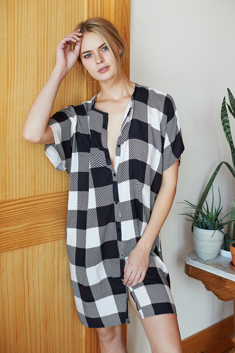 Lorient Dress - Big Gingham