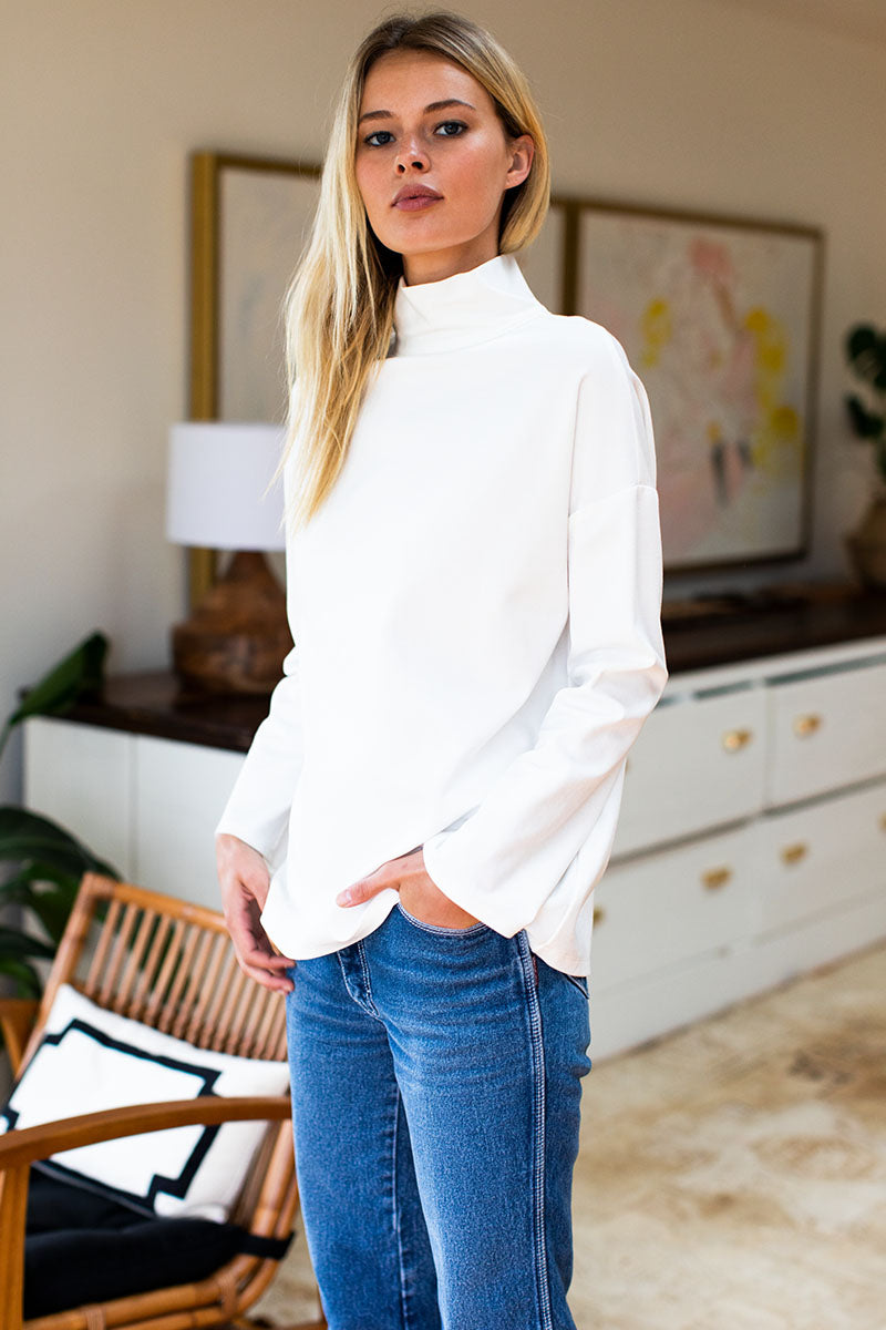 Edie Top - Ivory Ponte