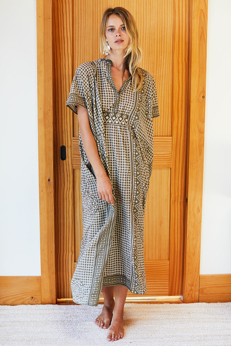 Emerson Caftan - Moss Organic