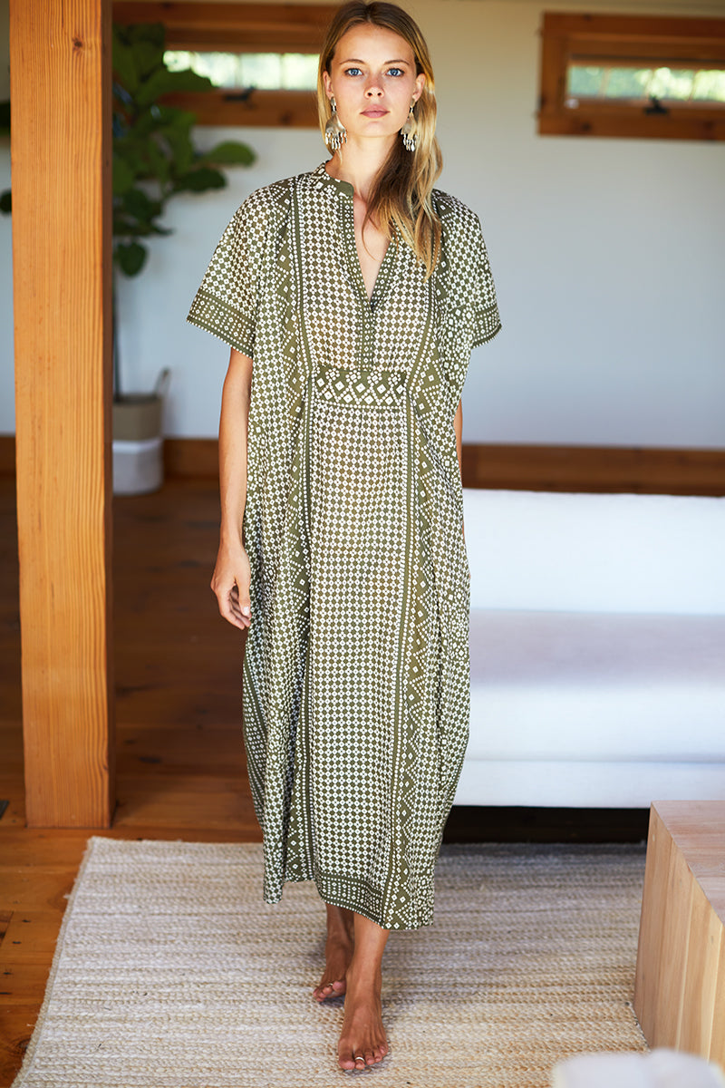 Emerson Caftan - Moss Organic