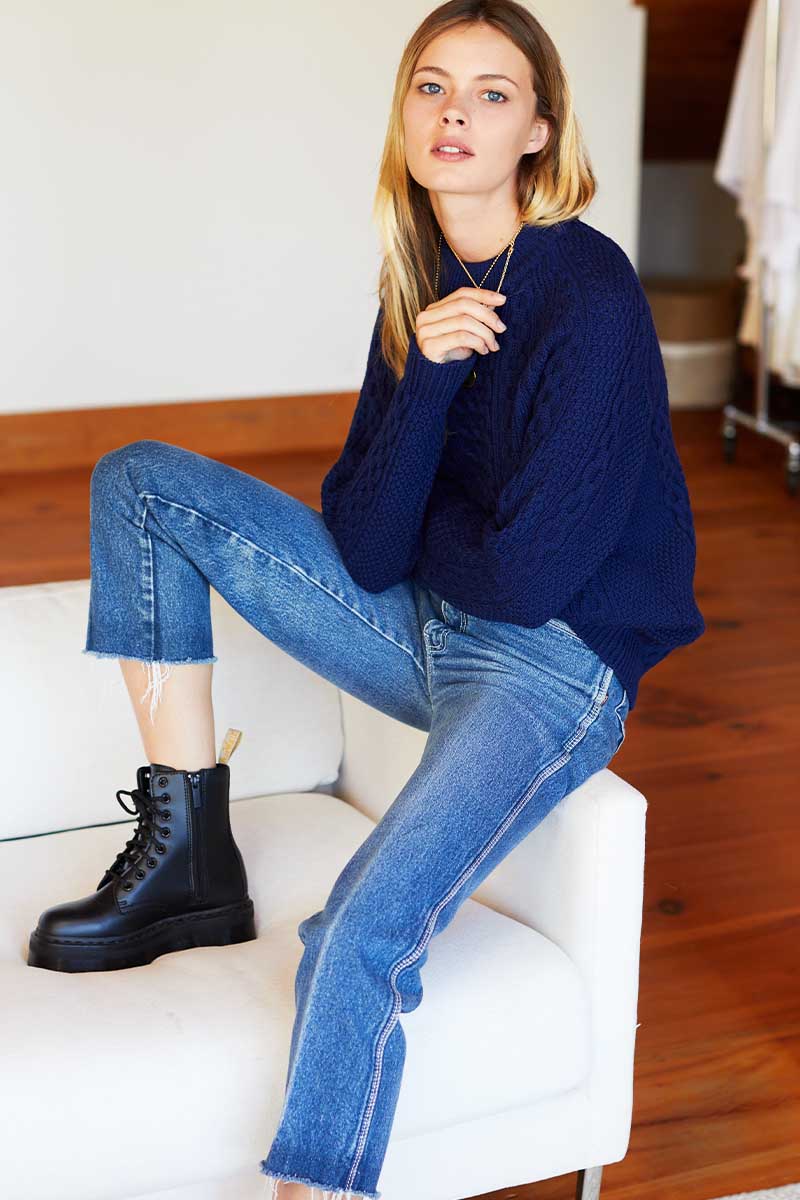 Fisherman Sweater - Indigo