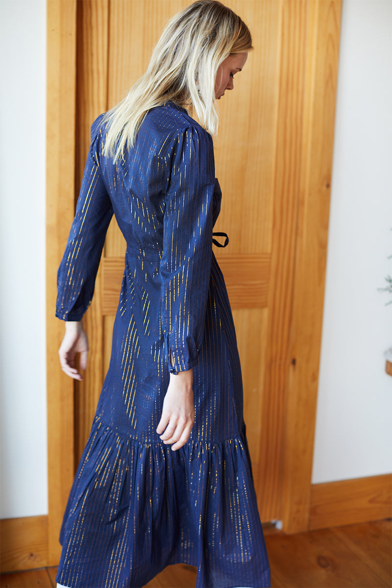 Frances Dress 2 - Maritime Lurex