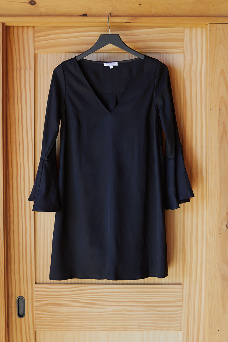 Bell Sleeve Dress - Black