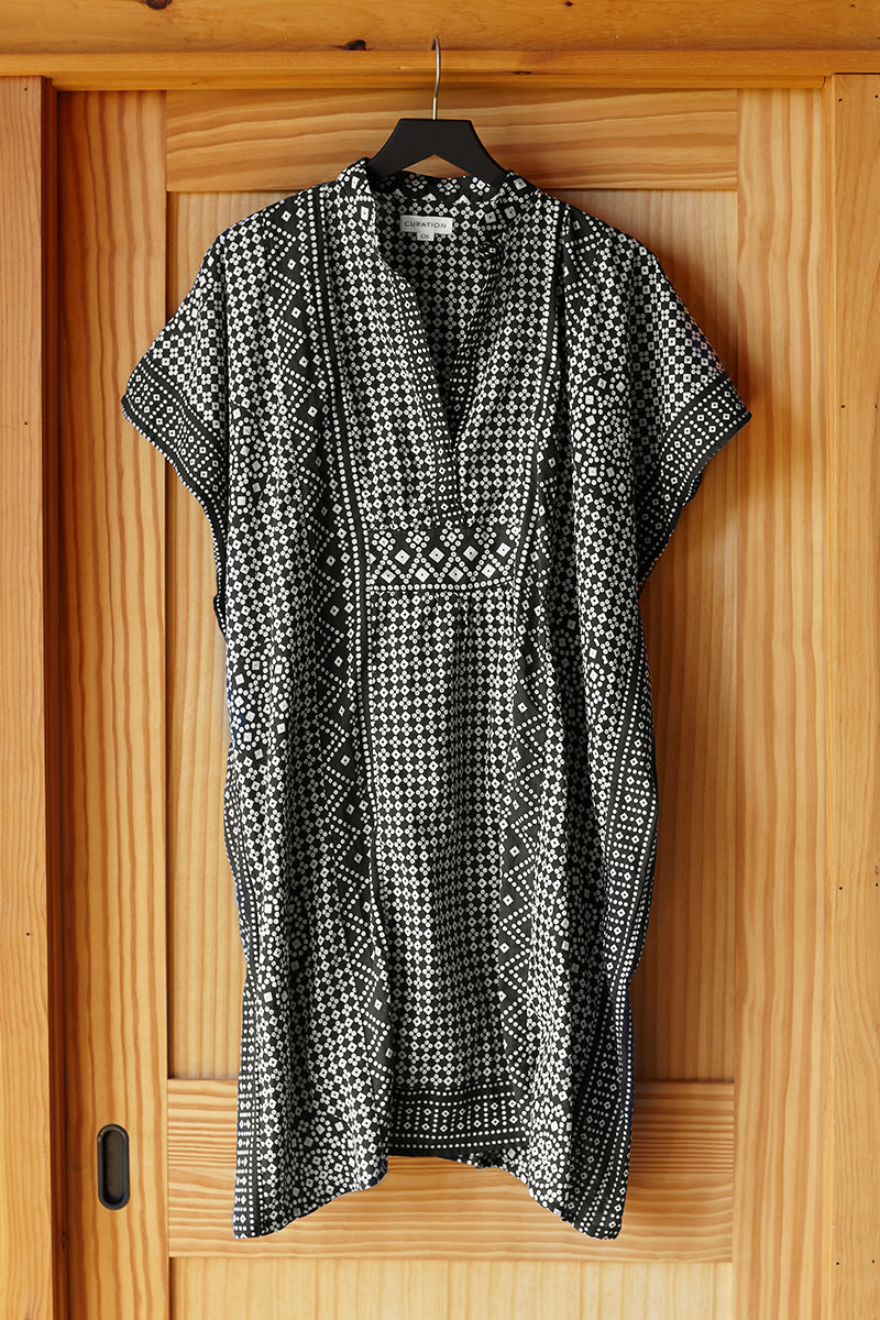 Emerson Short Caftan - Black