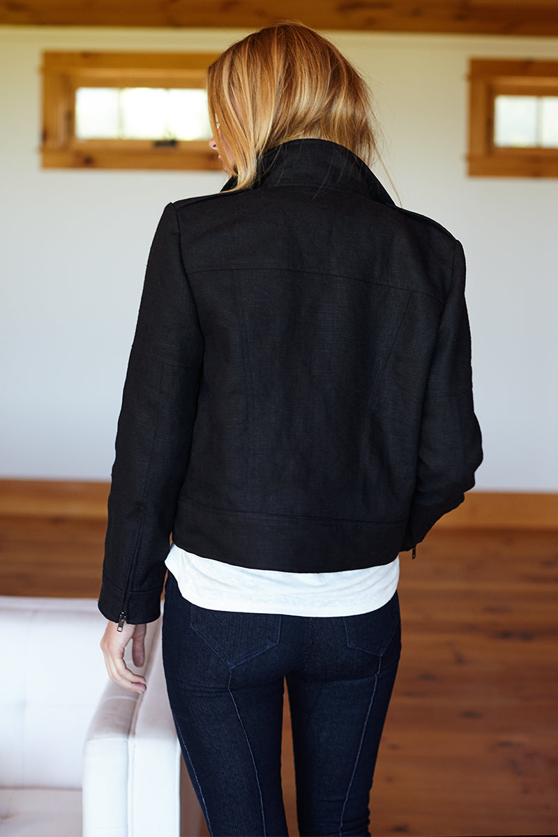 Emerson Moto - Black Linen