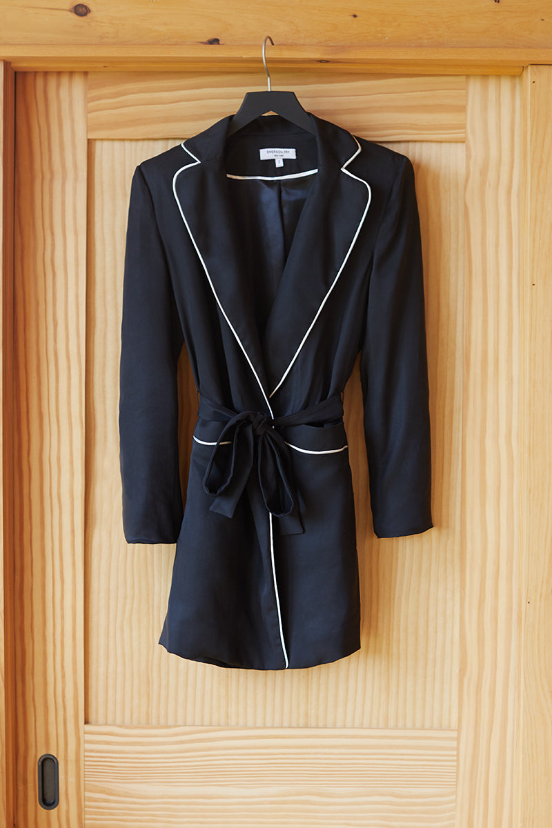 Smoking Jacket - Black