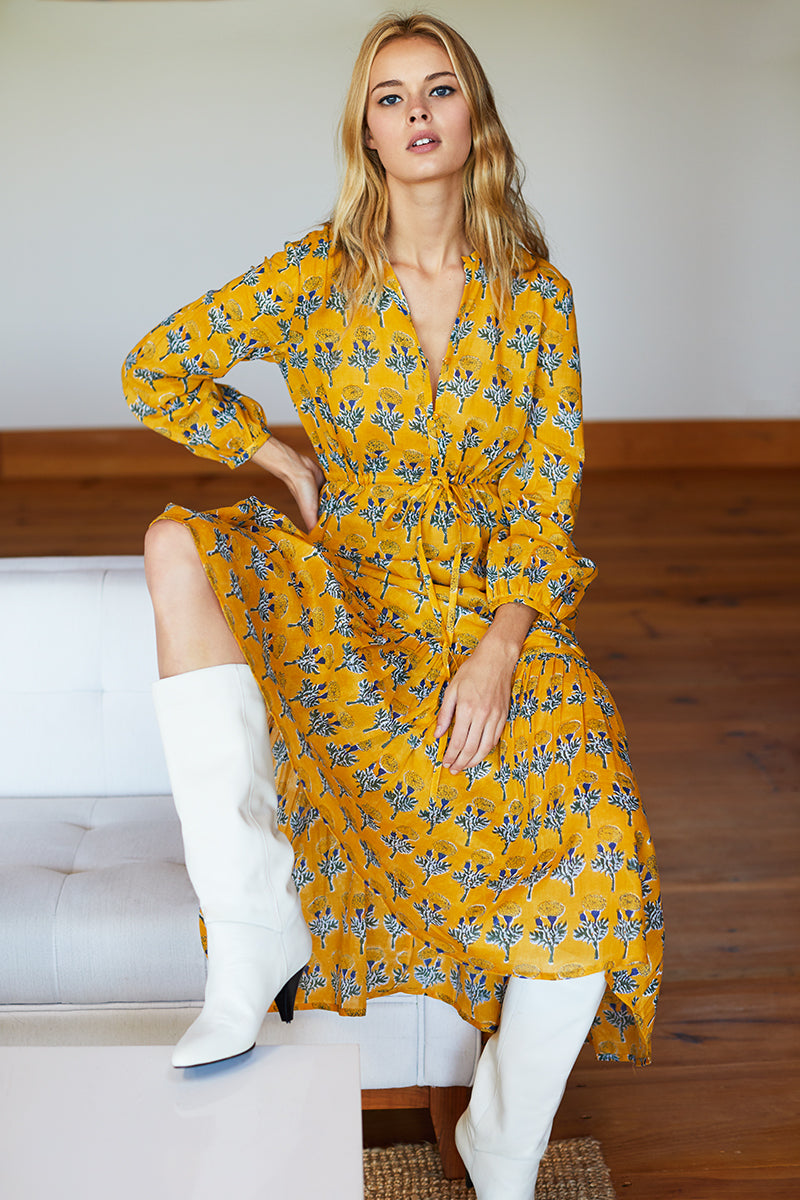 Frances Dress - Marigolds Yellow