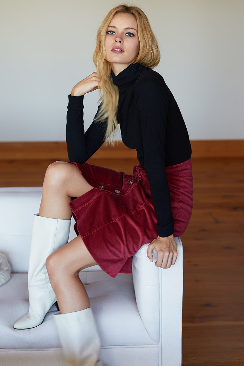 Margot Skirt - Vintage Red