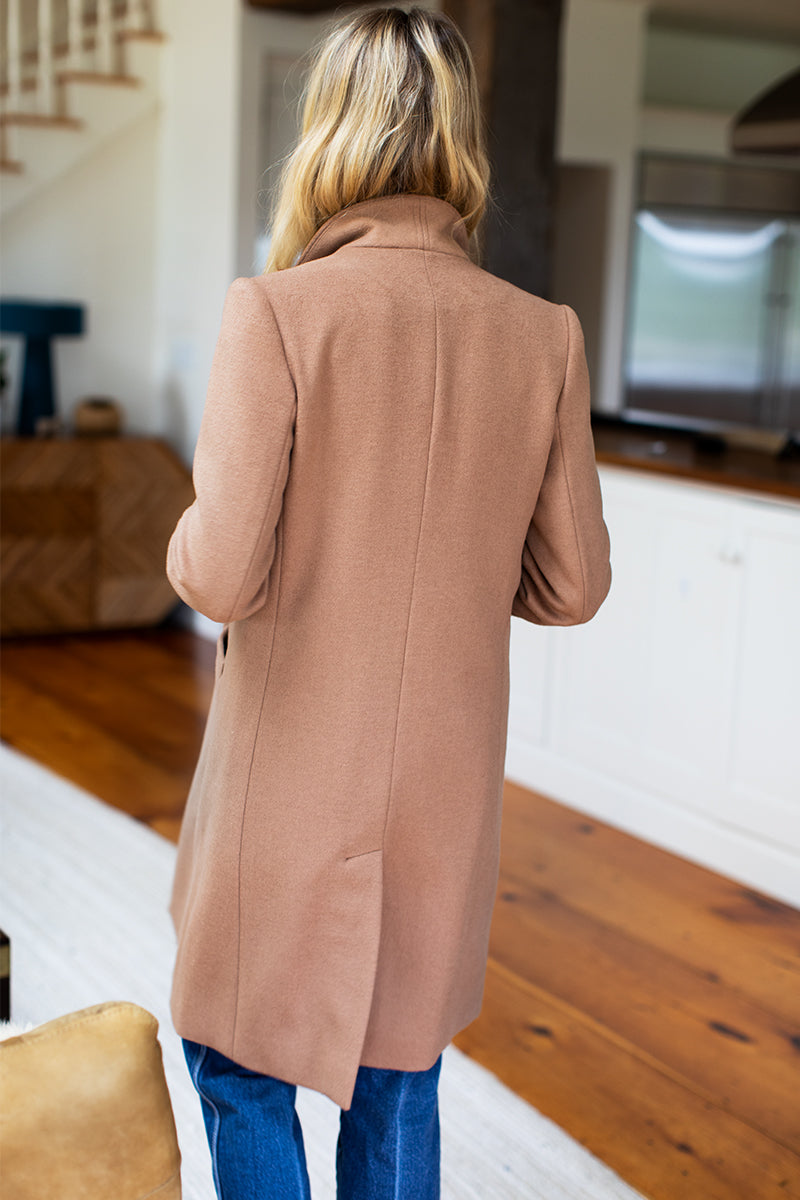 Tailored Coat - Camel Wool Cashmere