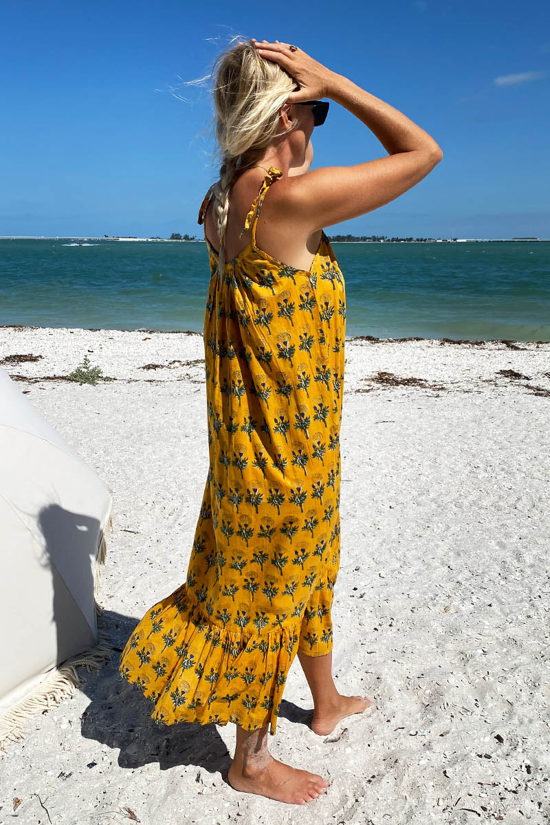 India Sundress - Marigolds Yellow Organic
