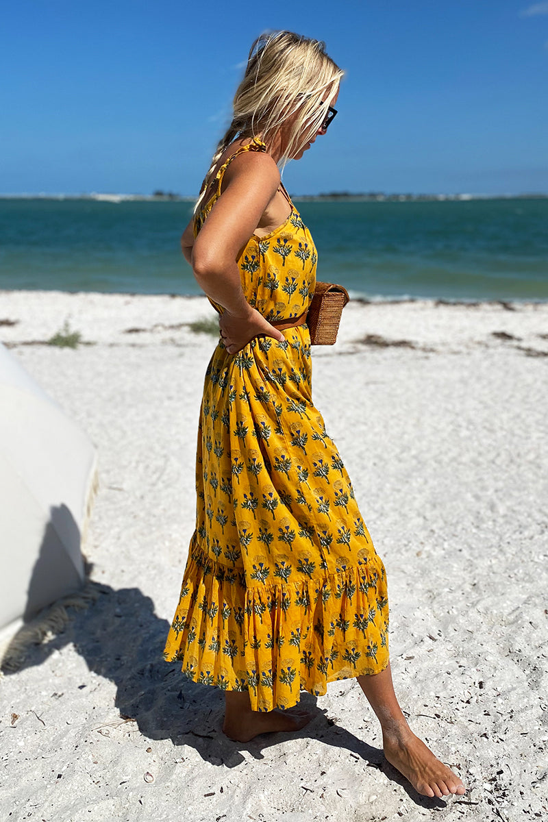 India Sundress - Marigolds Yellow Organic