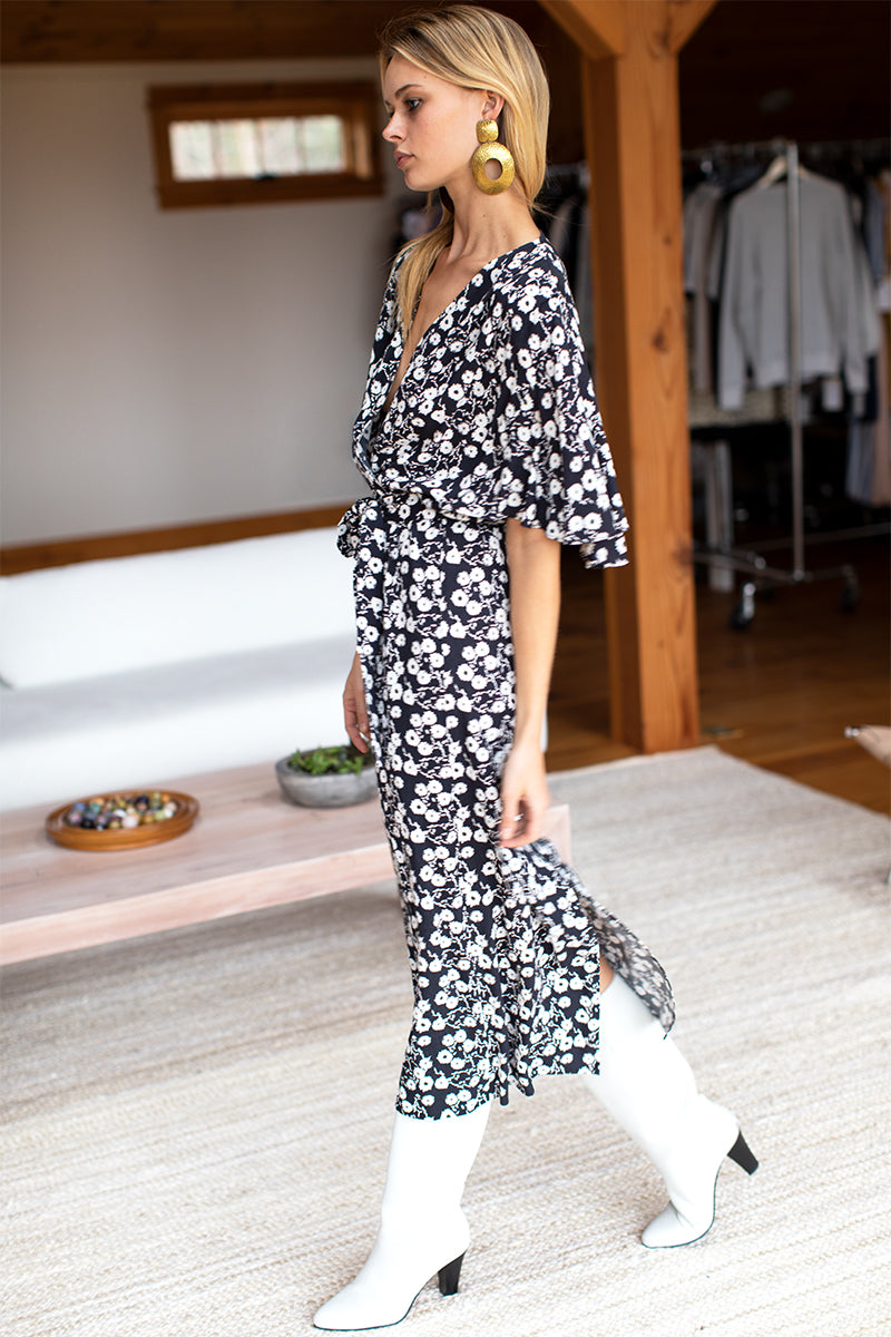 Lila Dress - Wildflower Crepe