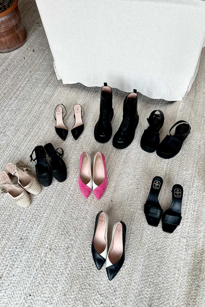 Lou Colorblock Pump - Fandango Pink Suede + White Leather