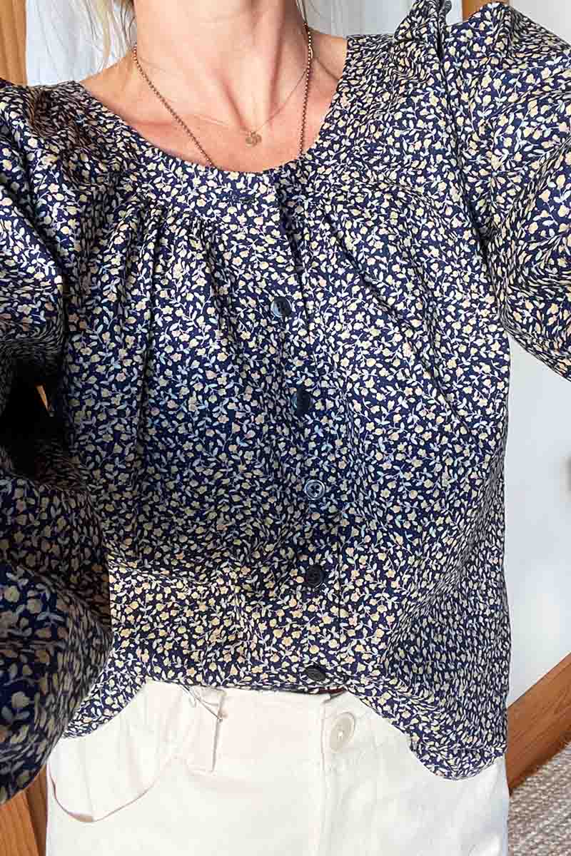 Odette Blouse - Lake Calico