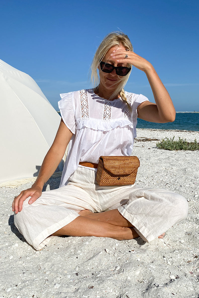 Bijou Blouse - White Organic