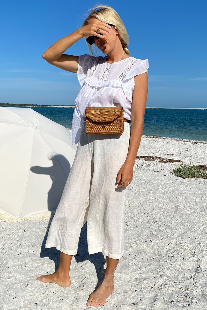 Bijou Blouse - White Organic