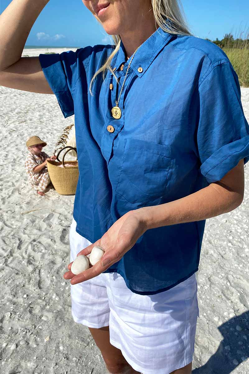 Boxy Shirt - Lapis Organic