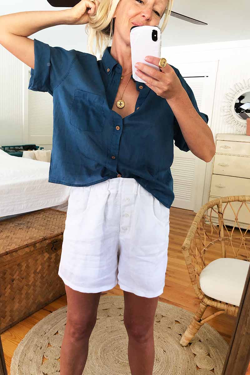 Boxy Shirt - Lapis Organic