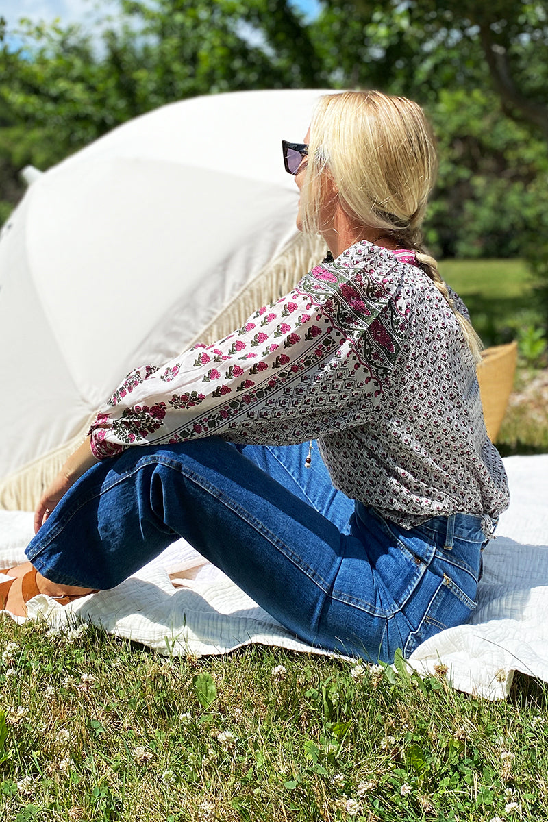 Heritage Top - Pink Yarrow Organic