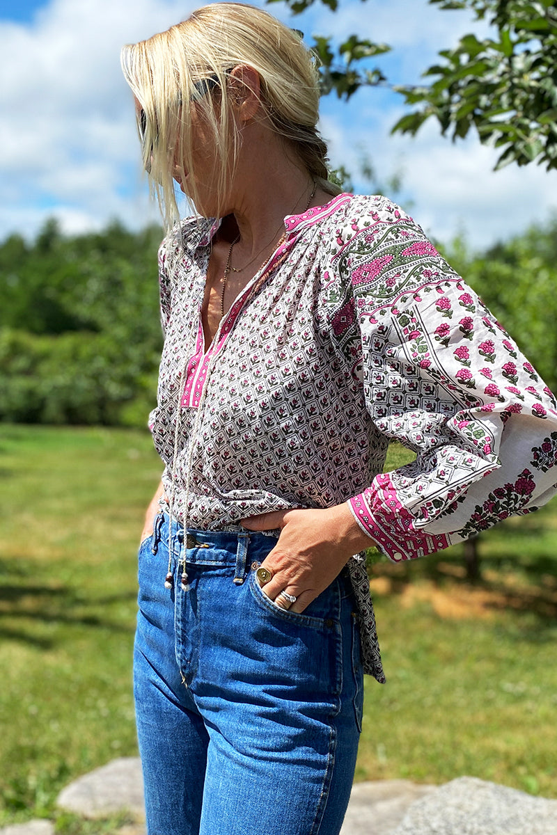 Heritage Top - Pink Yarrow Organic