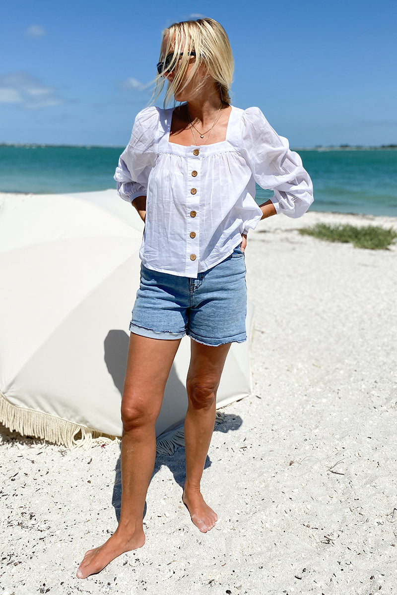 Laurent Blouse - White Organic