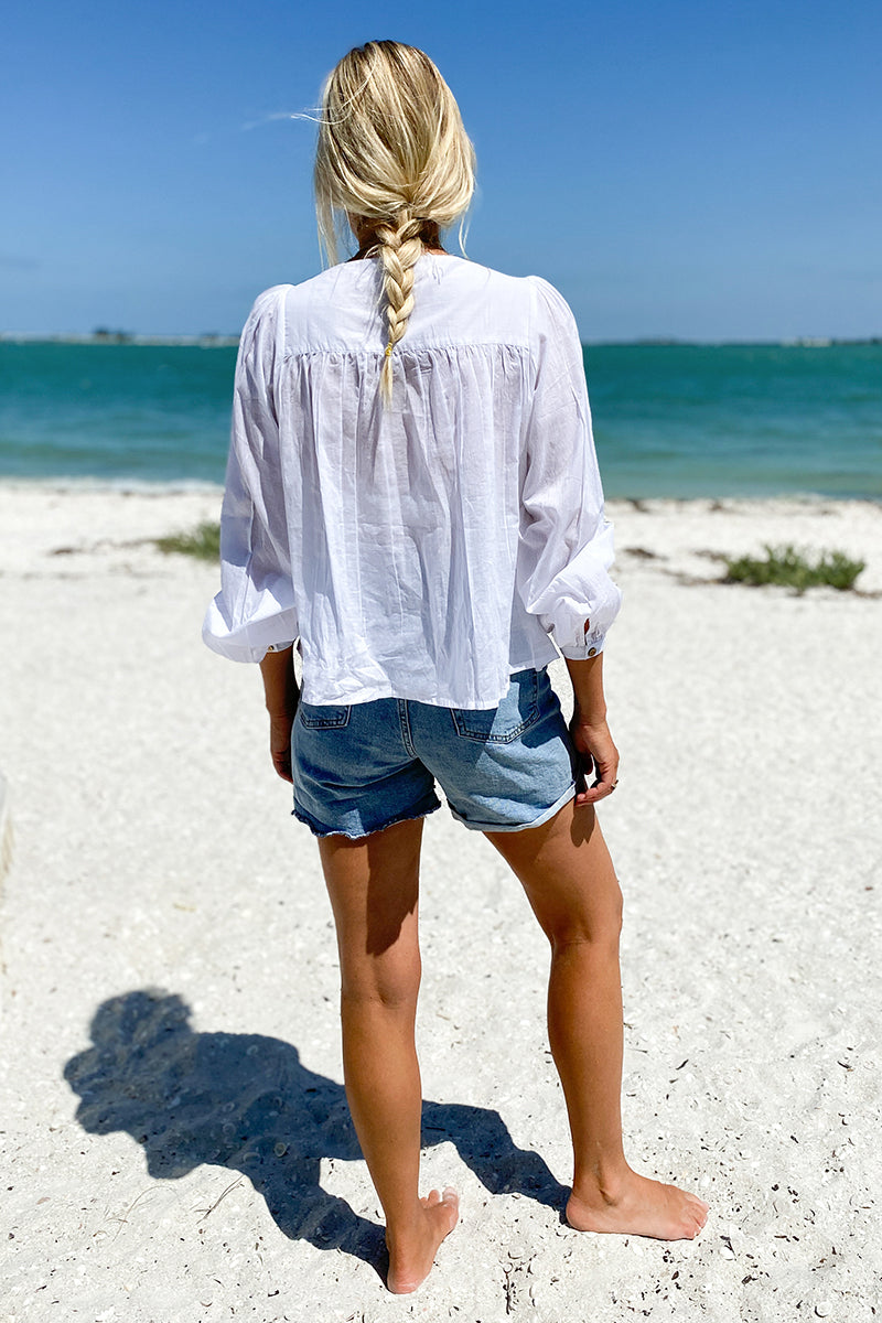 Laurent Blouse - White Organic