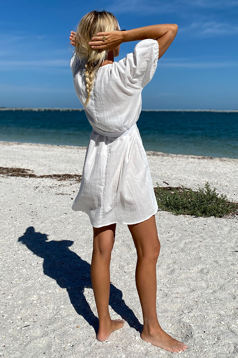 Rosemary Dress - White Organic