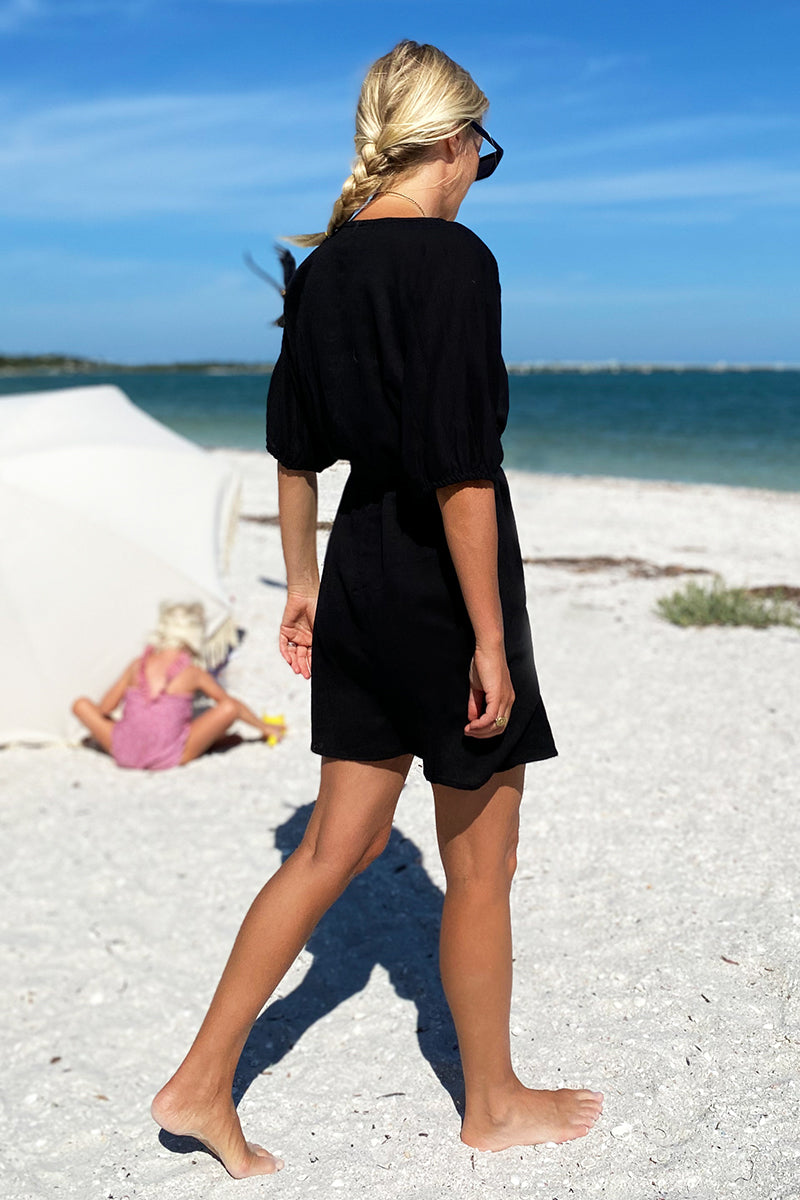 Rosemary Dress - Black Organic