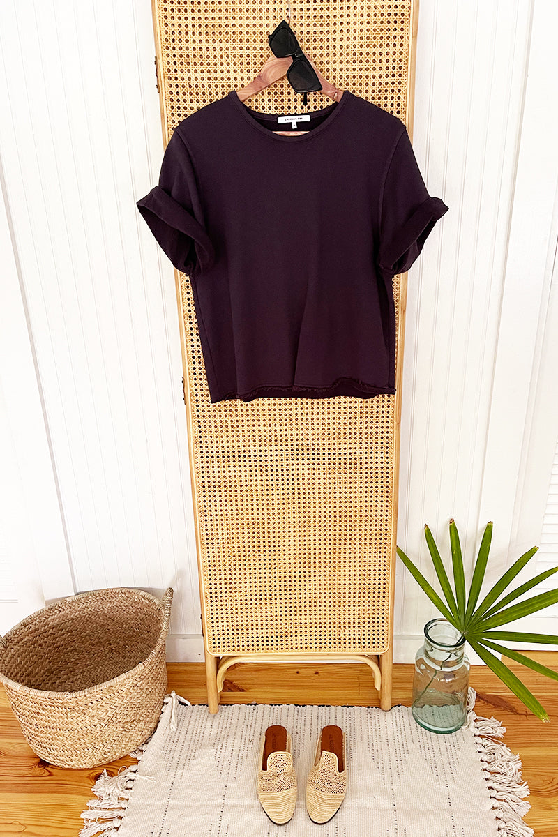 Shorty Sweatshirt - Washed Black Organic
