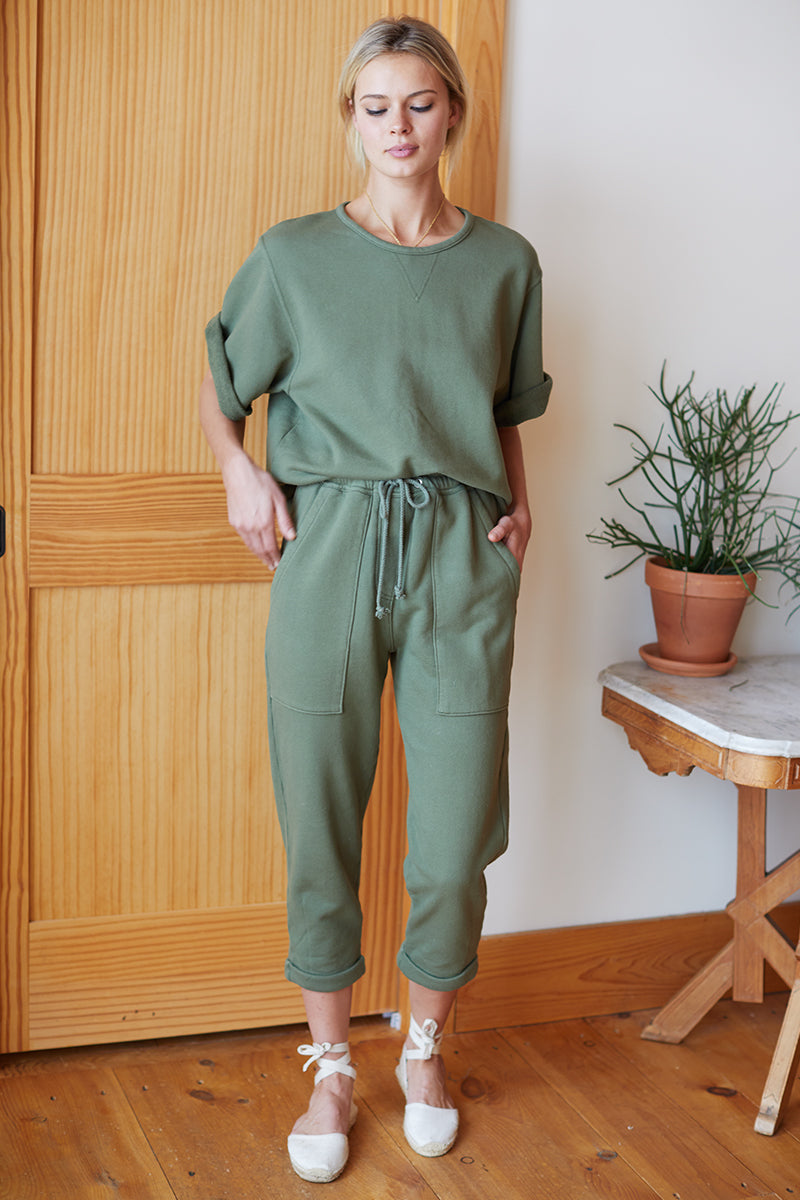 Shorty Sweatshirt - Moss Organic