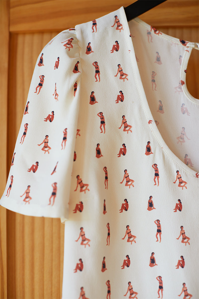 Ava Blouse - Sunbathing Beauties
