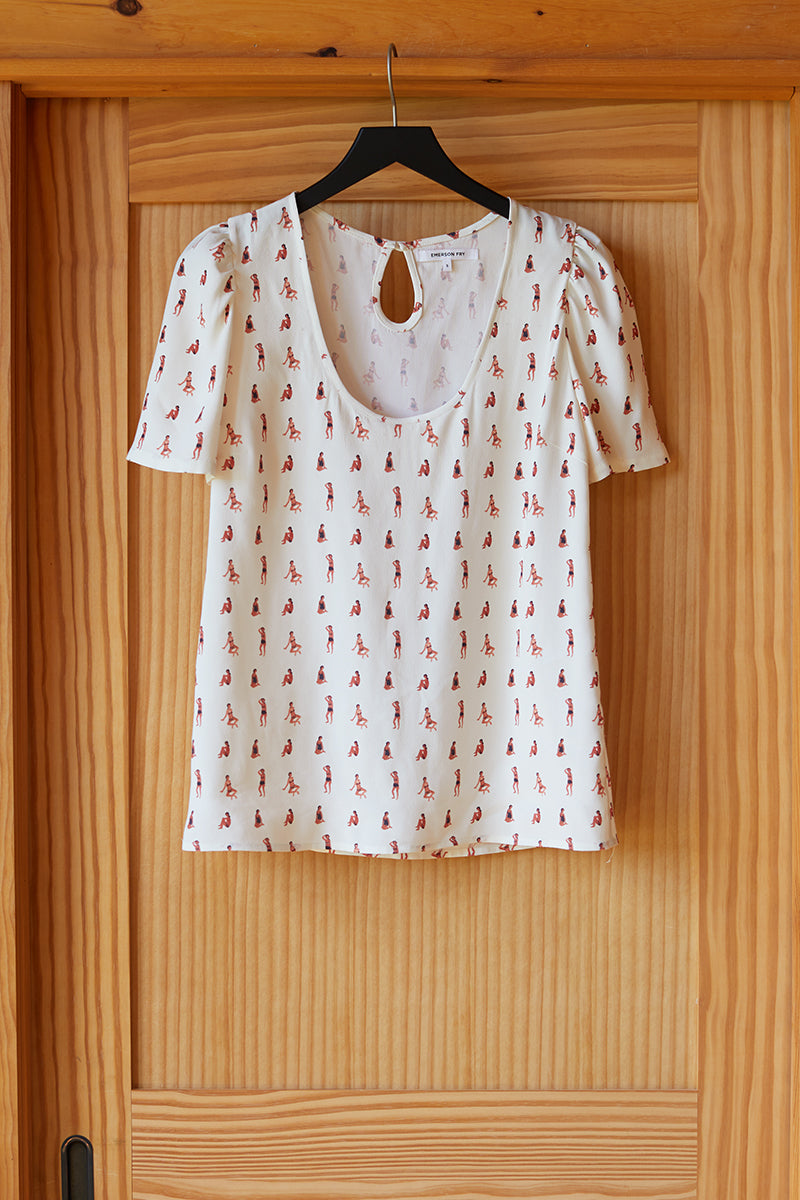 Ava Blouse - Sunbathing Beauties