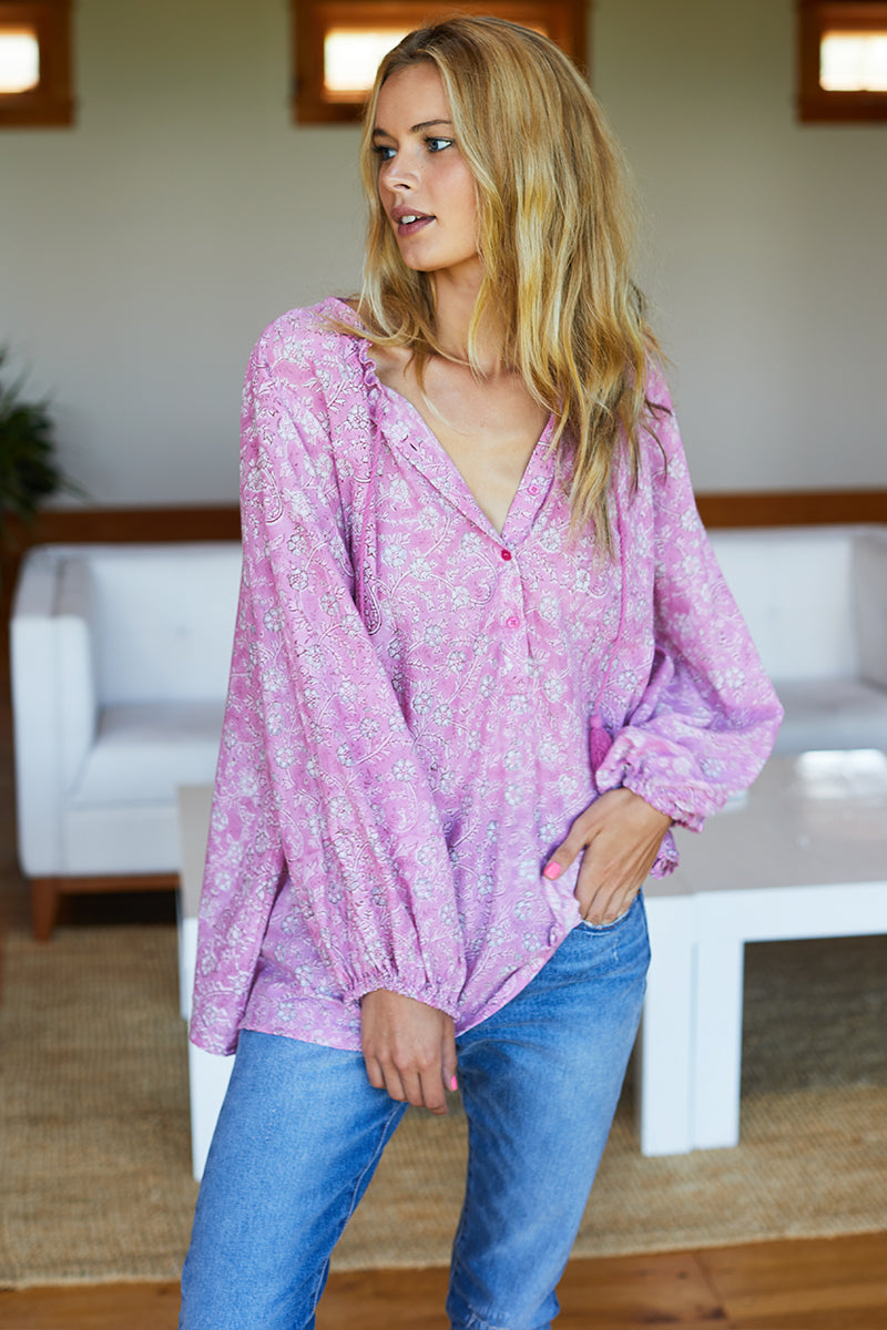 Bardot Top - Crocus Organic